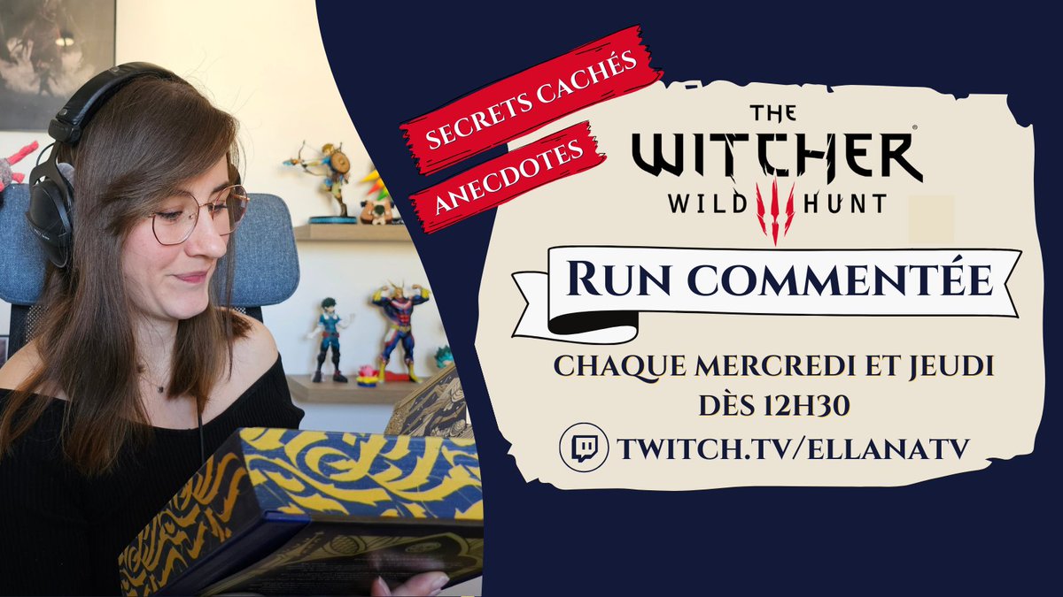 🍁 Tu veux TOUT SAVOIR sur le DLC Heart of Stone de The Witcher 3 ? Ça tombe bien, je commence maintenant une run remplie d'anecdotes de secrets cachés et d'easter eggs !

🎉 C'est maintenant et jusqu'à 17h30 sur twitch.tv/ellanatv