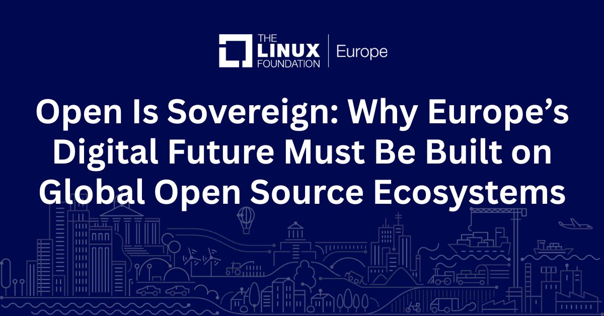 Open Is Sovereign 🇪🇺
Europe’s digital future depends on open source — not isolation.
Huge economic impact, global collaboration, and leadership across energy, telecom, finance, AI, and security. linuxfoundation.eu/newsroom/open-… #DigitalSovereignty #OpenSource