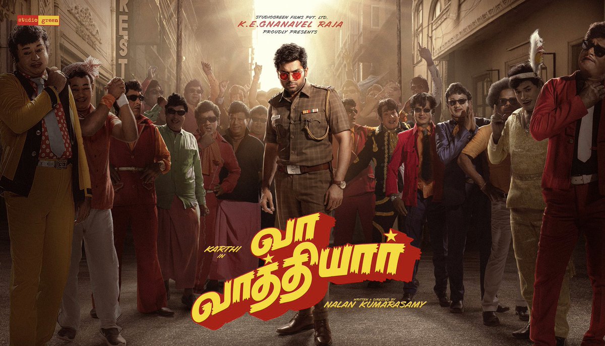 backstagengl's tweet image. Dec 12 #VaaVaathiyaar  . @StudioGreen2  release in TN.