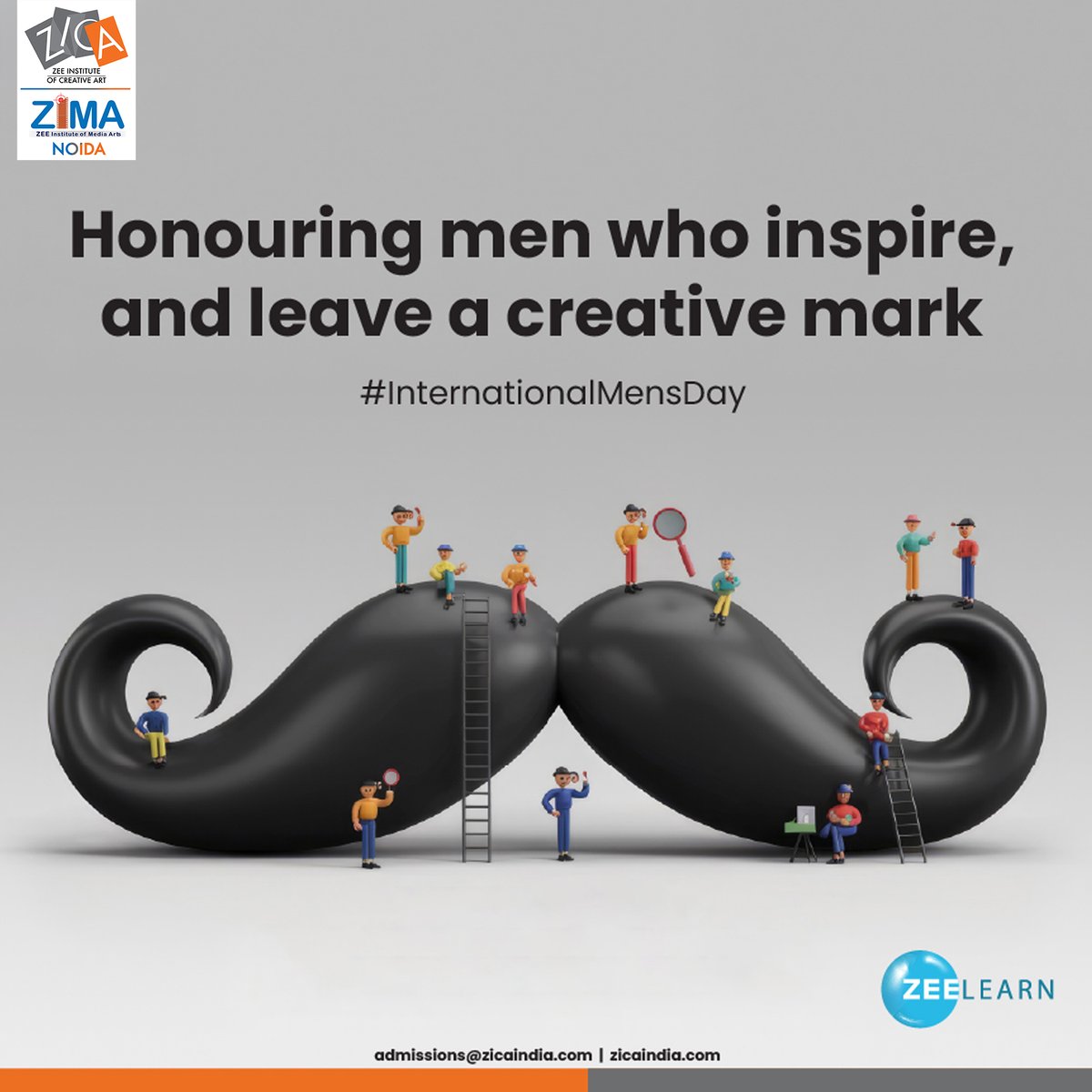 ZicaZimaNoida's tweet image. ZICA &amp;amp; ZIMA extend heartfelt wishes to all the incredible men who inspire us every day.

 Happy International Men’s Day! 💙✨

#InternationalMensDay #ZICAZIMANoida #ZeeLearn #CreativeMen #MensDay2025 #CelebrateMen #Inspiration #Creativity