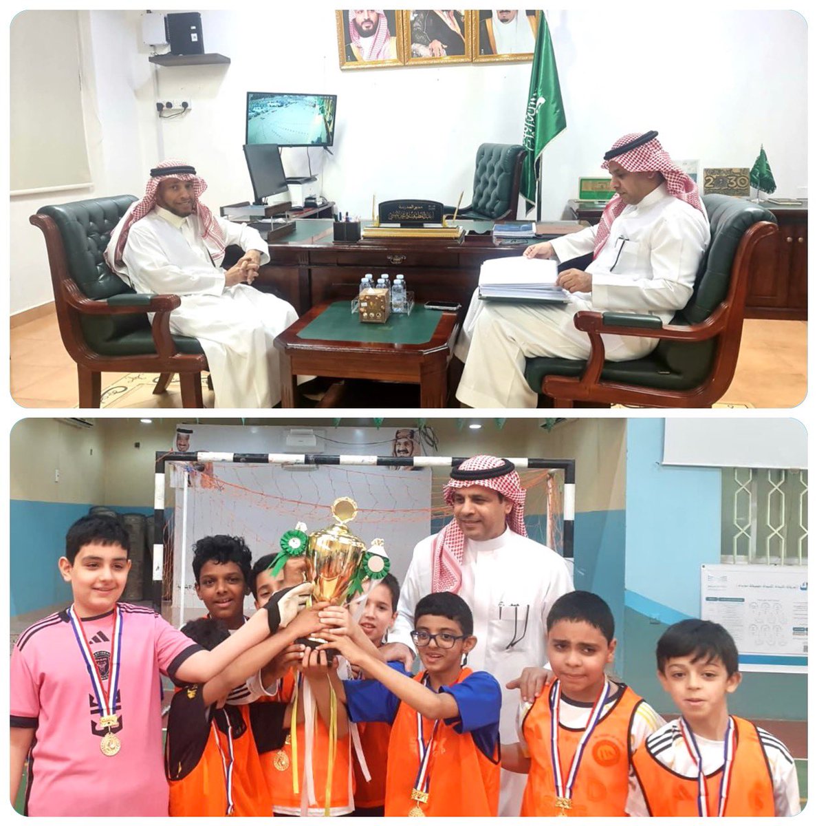 #تشرّفنا في مدرسة مصعب بن عمير الابتدائية
بزيارة غالية وكريمة 
من سعادة مستشار المدير العام للتعليم 
بمنطقة الرياض، رئيس فريق التحوّل بالخرج
أ. #عبدالله_بن_عاقل_الزايدي <a href="/d17d1/">عبدالله الزايدي | 🌿</a> 
لمتابعة #الانضباط_المدرسي، والاطلاع على الخطوات
التنظيمية والإجرائية التي نفّذتها المدرسة لتعزيز ودعم