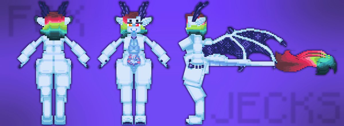 JeckSFox's tweet photo. Pretty big commission for @kitsunespirit34 
Minecraft skin + 3d model.   + Animation Practice

(repost cuz sfw acc)
#minercaft #Commission #oc #furry #3DModel #3D #animated https://t.co/gurfoTWmfc