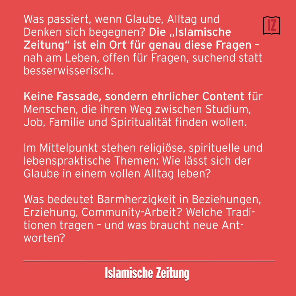 izmedien's tweet photo. Über die Website abonnieren! 🔗 Link in Bio! #IslamischeZeitung #Mitmachen #Medien #Gestalten #Inhalte #Perspektiven #Medienarbeit #Abonnieren https://t.co/mlRcVimjhl