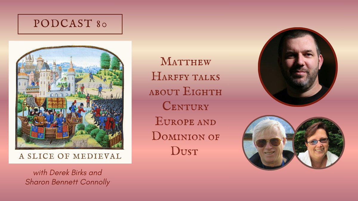 The latest episode of A Slice of Medieval is out!
And to celebrate 80! episodes
<a href="/MatthewHarffy/">Matthew Harffy</a> joins <a href="/Feud_writer/">Derek Birks - Author</a> and I to chat about his latest book, Dominion of Dust, and the challenges of travel to the Holy Land before the Crusades
#MedievalSlice <a href="/penswordbooks/">Pen & Sword Books</a> <a href="/PSHistory/">P&S History</a>