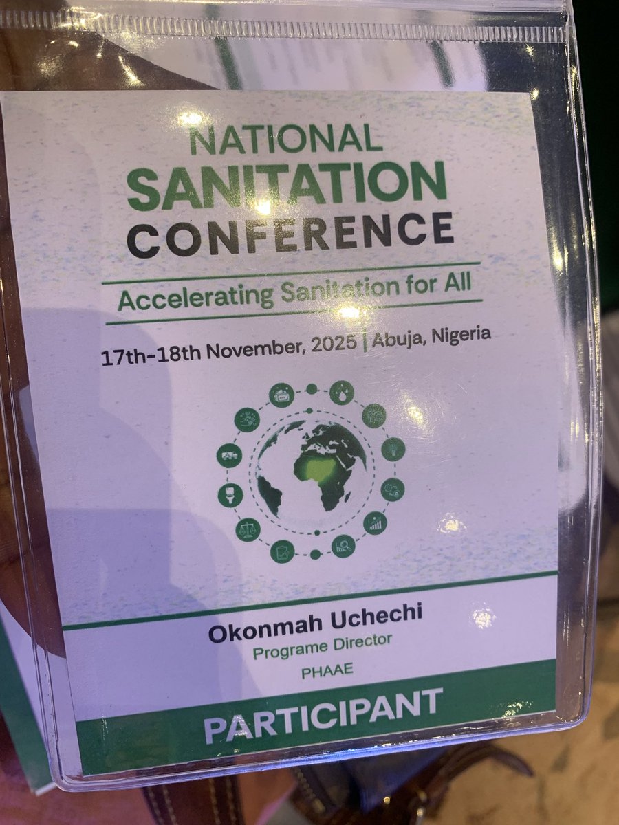 phaae_org's tweet photo. Yesterday, we had the privilege of attending the National Sanitation Conference. It was an enriching day filled with insightful discussions on improving sanitation, hygiene across communities. We are inspired by the ideas shared and look forward to applying them in our program. https://t.co/YDzuuyKy9y