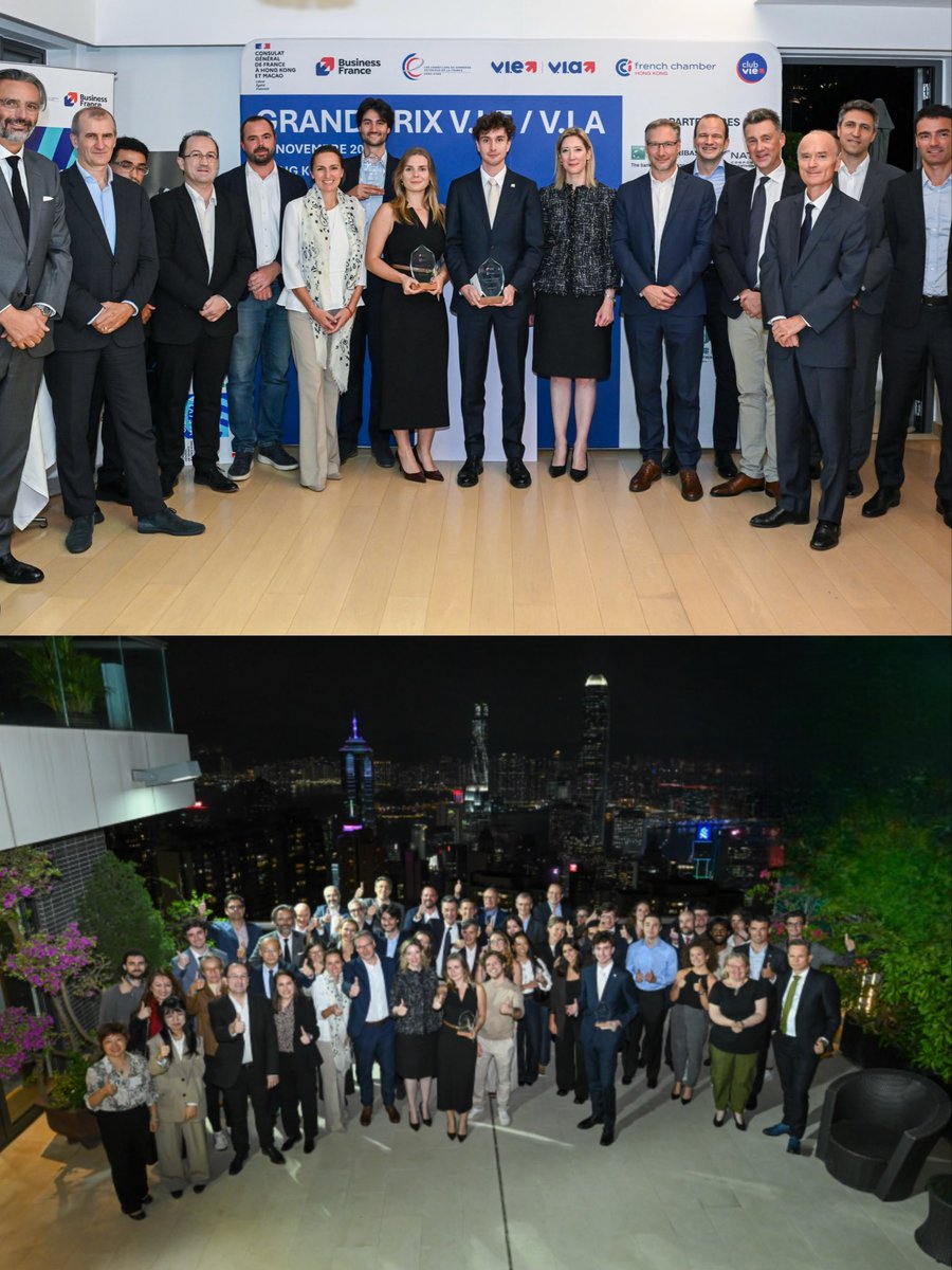 ChristileDrulhe's tweet image. Grand Prix du #VolontariatInternational #VIE/#VIA à Hong Kong : heureuse de récompenser les 3 lauréats avec Business France, notre comité des CCEF, la Chambre de commerce et le Club VIE ! Un dispositif précieux pour nos entreprises🇫🇷, un tremplin pour nos jeunes professionnels !