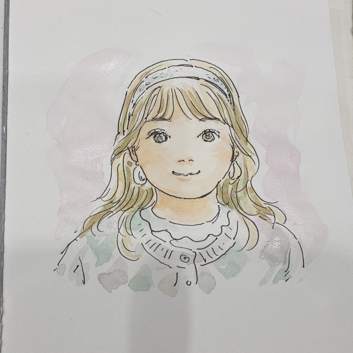 似顔絵のご紹介② #デザフェス62 #似顔絵 #透明水彩