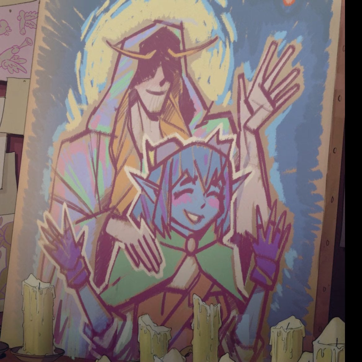 xxadiaa's tweet image. jester’s artwork 😭 THAT’S MY GIRL #mightyneinspoilers