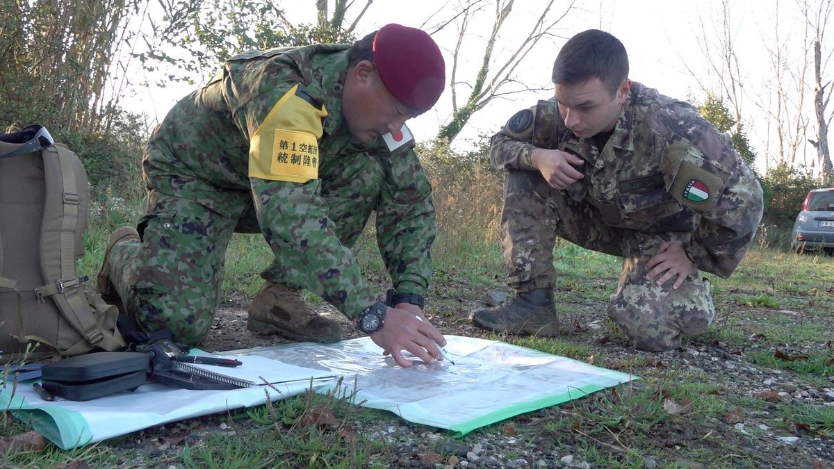 伊国における多国間空挺演習④】 #第1空挺団 は、伊国における多国間