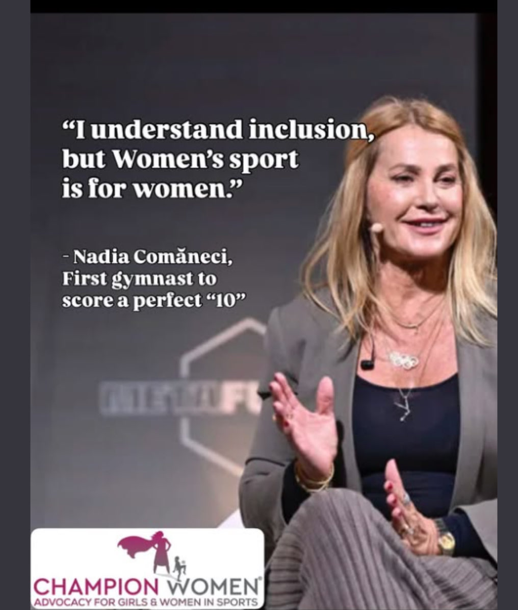 sharrond62's tweet image. Nadia Comaneci knows it’s cheating &amp;amp; removing opportunities, to allow males in a gymnastics category for girls &amp;amp; women, shame British gymnastics doesn’t agree, and doesn’t have the back of its female athletes.