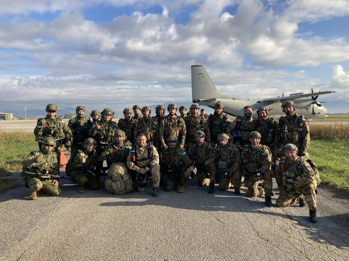 伊国における多国間空挺演習④】 #第1空挺団 は、伊国における多国間