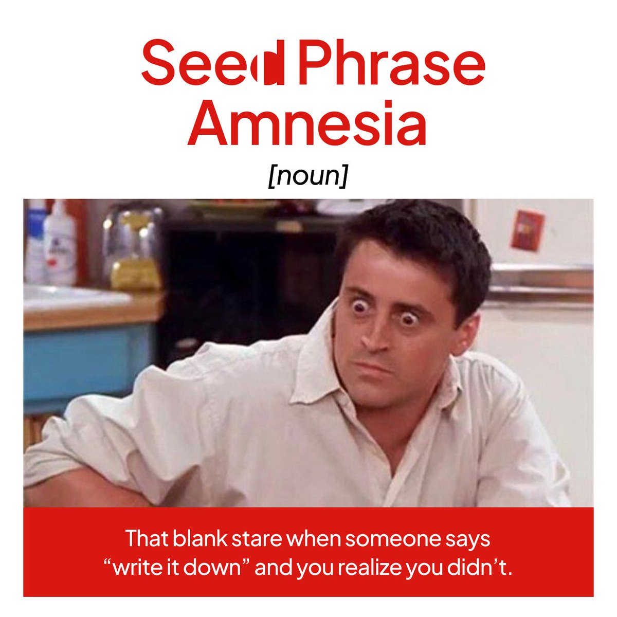 useOneID's tweet image. That moment you realize your biggest risk wasn’t the market - it was your own laziness with the seed phrase.