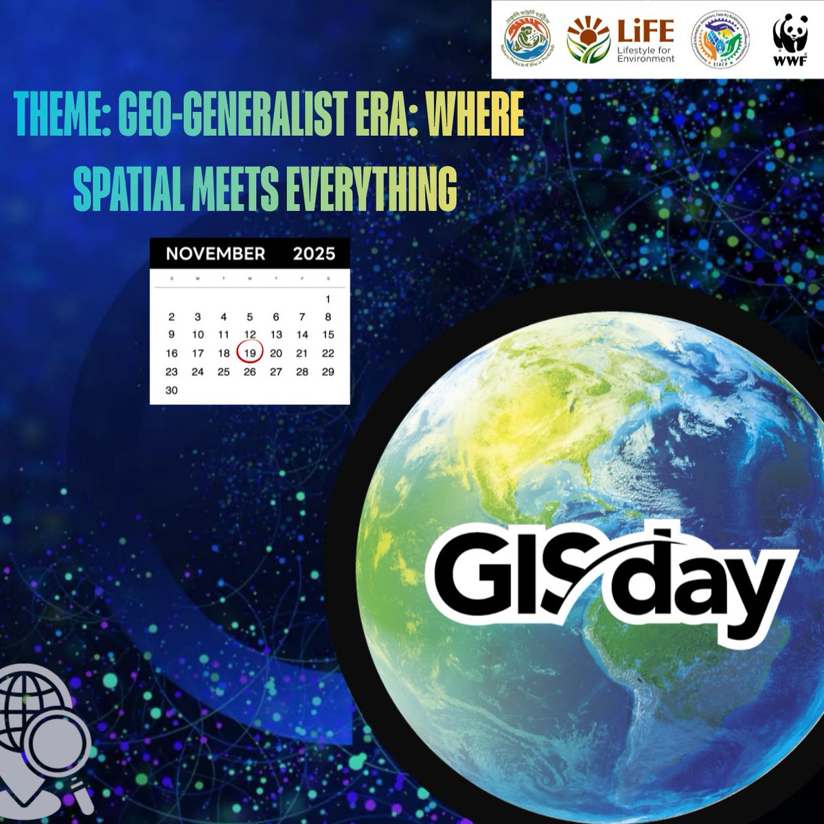 wwf_eiacp's tweet image. 🌍 Happy #GISDay2025!
Celebrating the Geo-Generalist Era—where spatial meets everything. From climate action to smart cities, GIS helps us understand and shape a better world. ✨🗺️

#GISDay #Geospatial #MappingTheFuture #SpatialThinking #FutureOfGIS