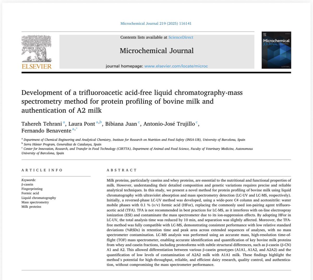 Bioanalysis UB (Universitat de Barcelona) tweet media