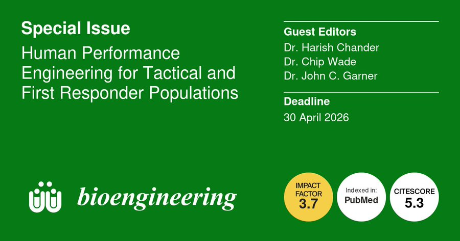 MDPIEngineering's tweet image. 💥 New Special Issue open for submission!
🔗 shorturl.at/9IqSk 
🕑 The deadline for manuscript submissions is 30 April 2026.
🎉 We warmly invite you to contribute as authors and reviewers!

#biomechanics #ergonomics #wearable_sensors #injury #prevention #rehabilitation