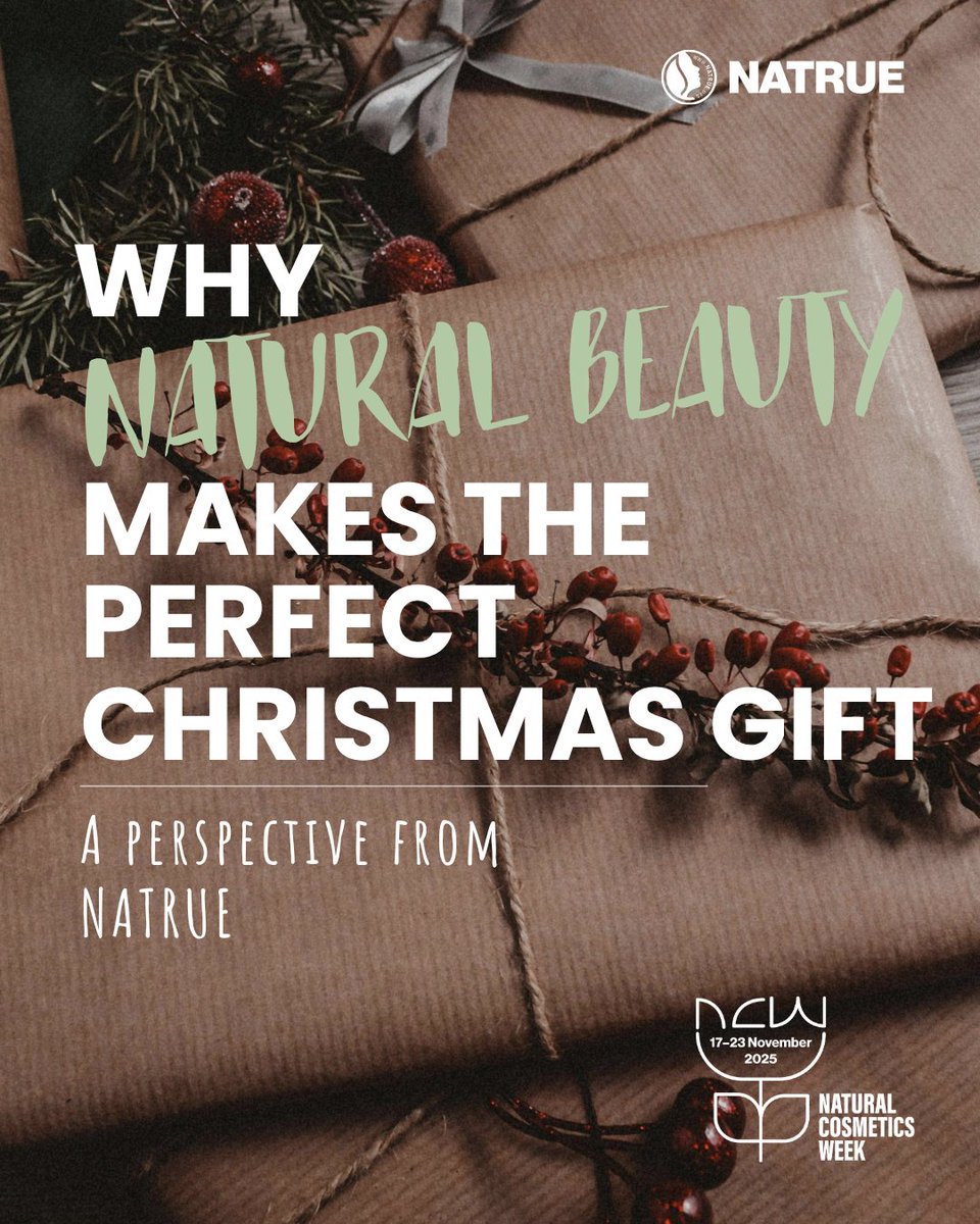 NATRUE's tweet image. Looking for the perfect #Christmasgift? 🎄 Make it natural &amp;amp; meaningful! 🌿✨

👉 natrue.org/natural-christ… 

Give gifts that touch the heart, delight the senses, and leave a lasting impression. 💫

#NaturalBeauty #MindfulGifting #NCW25 #Beauty #ConsciousBeauty #Christmas