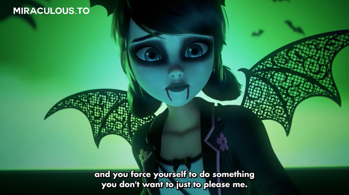 #MLBS6Spoilers
adrien told marinette straight up that what she's already been doing, unbeknownst to him, in order to keep him happy could disappoint him