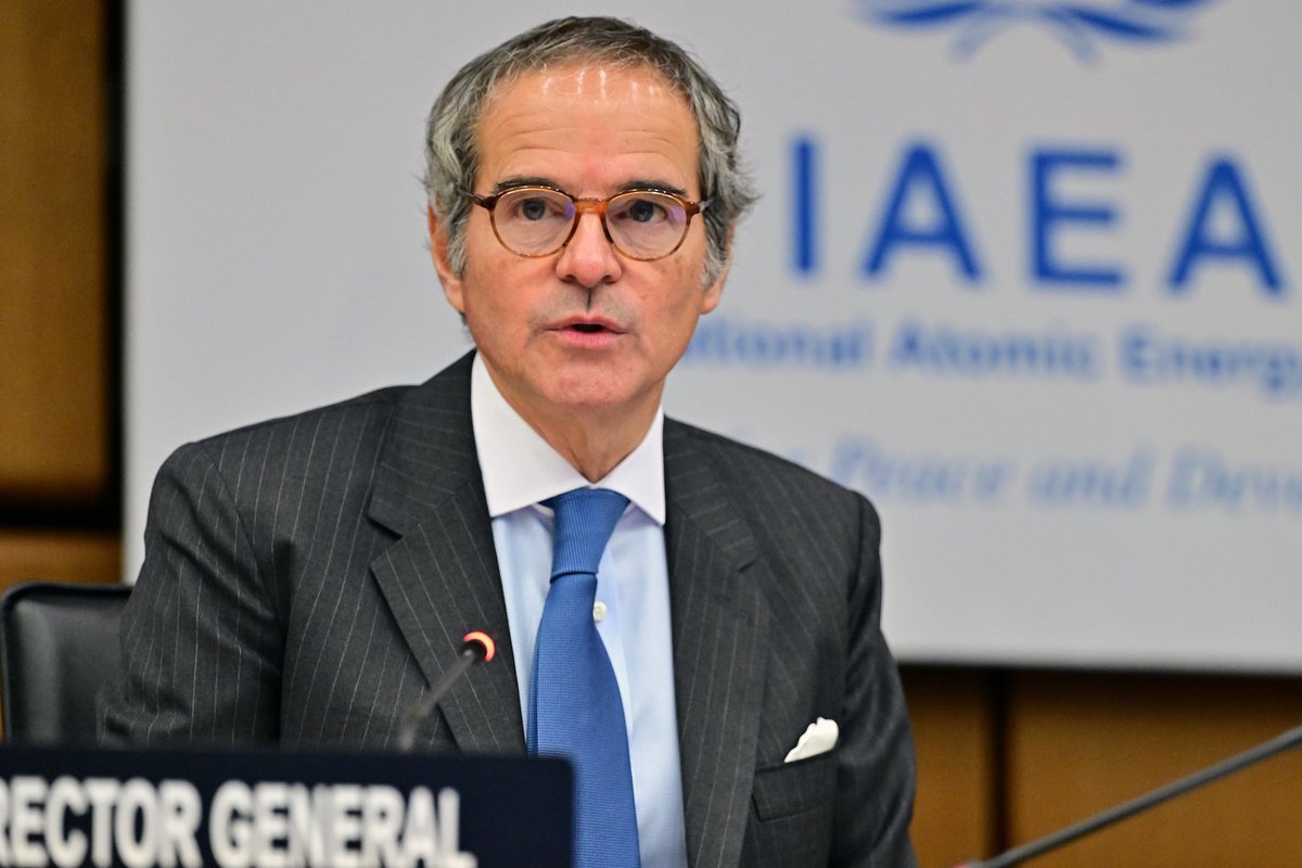 rafaelmgrossi's tweet photo. Today at the @IAEAorg Board of Governors, I reported on our ongoing efforts to uphold nuclear safety, security and safeguards worldwide and to strengthen the benefits of nuclear science and technology.

Our inspectors are back in Iran and have carried out inspections at facilities unaffected by June’s attacks, but more engagement is needed to restore full inspections. We remain in regular contact with Tehran and continue working toward a full return to normal verification activities.

In Ukraine, recent repairs to the Dniprovska and Ferosplavna power lines ended a month of loss of off-site electricity to the ZNPP. Thanks to the constructive engagement of both sides and the IAEA’s continuous presence, the Agency’s essential role in safeguarding nuclear safety was once again clear.

Across our technical cooperation activities, demand for what the Agency can deliver continues to rise, with strong wins for our flagships. #Atoms4Food, ZODIAC, #NUTECPlastics, and #RaysOfHope are responding to urgent needs in food security, health, climate resilience and pollution, and their impact keeps expanding.

Nuclear energy is experiencing a “return to realism”, with a clear upward trajectory. 63 reactors are under construction, about 30 countries are preparing for their first nuclear power plants, and our latest projections show capacity could more than double by 2050. This momentum is evident at #COP30 in Brazil, as it was in the recent #G20 and #G7 meetings.

Fusion is also advancing. In Chengdu, the IAEA brought together governments, researchers and industry at the Fusion Energy Conference and the Ministerial Meeting of the World Fusion Energy Group. My recent visit to @ITERorg confirmed the steady progress of this unique project.

The AI and nuclear nexus is advancing fast. AI is making nuclear systems safer, smarter and more efficient, while data centre growth is driving new interest in SMRs. Next month, the Agency will host the first International Symposium on AI and Nuclear Energy in Vienna.

We continue to report regularly on naval nuclear propulsion programmes in Australia and Brazil, and the work being done.

As always, the IAEA continues focused on delivering results, guided by science and cooperation, for the benefit of all.