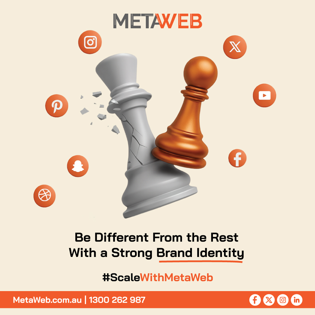 MetaWebAus's tweet image. Be different. 
Be memorable. 
Build a brand identity that stands out.
#ScaleWithMetaWeb