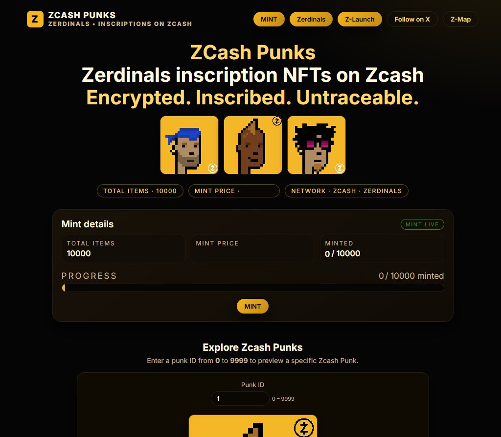 First_Mint1's tweet image. 🤝 First Mint × Zcash Punks

Proud to collaborate with one of the rising communities in the ZEC ecosystem!

🎟️ First Mint Giveaway  
🔹 10 Free Mint WL Spots

To enter:
1️⃣ Follow @Zcash_Punks &amp;amp; @First_Mint1  
2️⃣ Like + RT  
3️⃣ Tag 3 frens &amp;amp; drop your ZEC t-address  

⏳   
🍀…