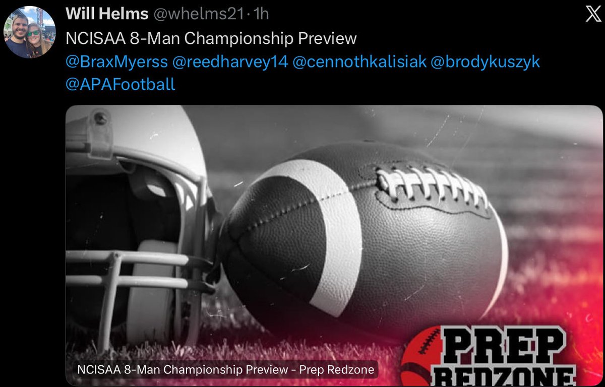 2 Days to State Championship, Thanks NC Prep Redzone for the coverage! ⁦<a href="/APAFootball/">Parrott Academy Football</a>⁩