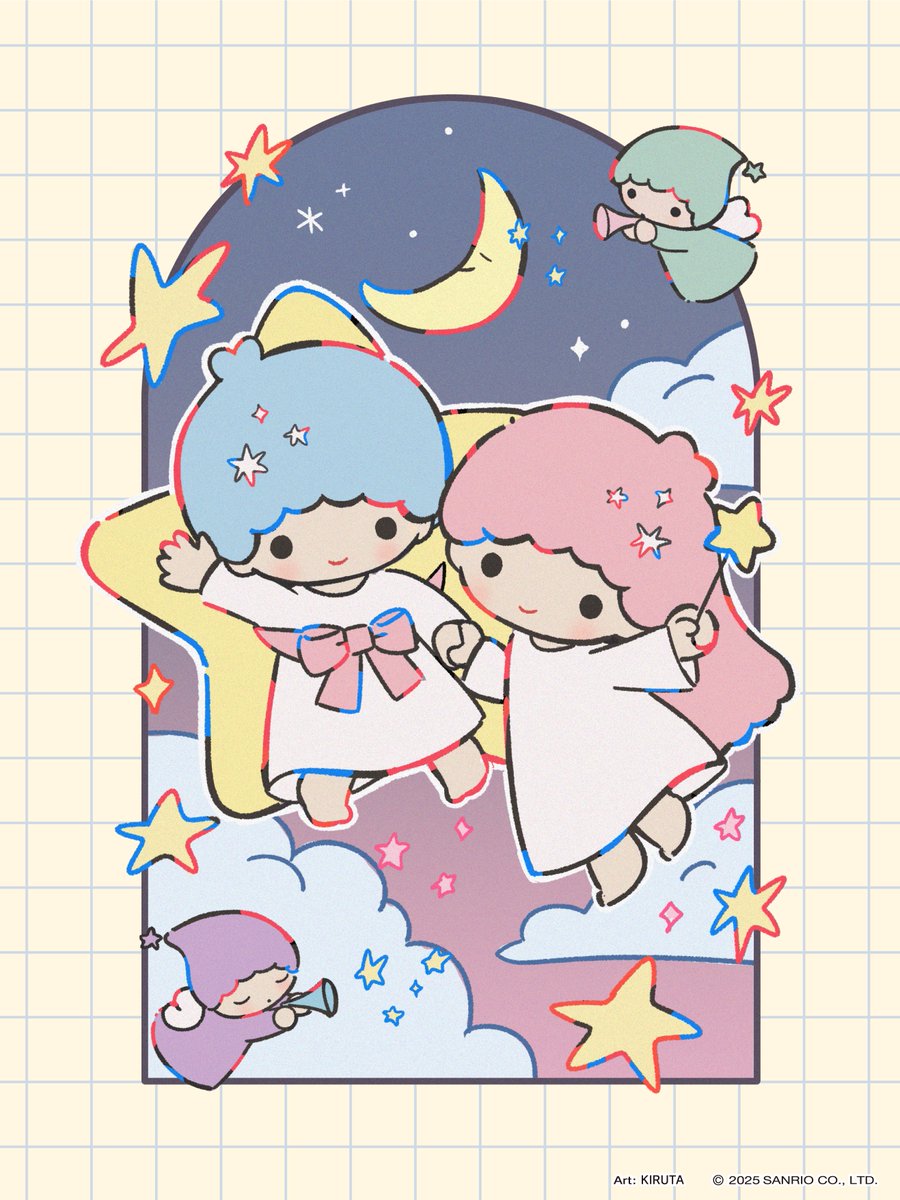 ⭐︎キキ&amp;ララ お祝いイラスト第16弾⭐︎
毎週土曜日は #リトルツインスターズ 50周年を記念して、#Charaforio 登録クリエイターに描き下ろしていただいたお祝いイラストを公開！ 
第16弾は、KIRUTAさん(<a href="/milkghost124/">KIRUTA👻通販準備中</a> )です✨

▼クリエイター情報
charaforio.com/ja/user/milkgh…

#キキララ