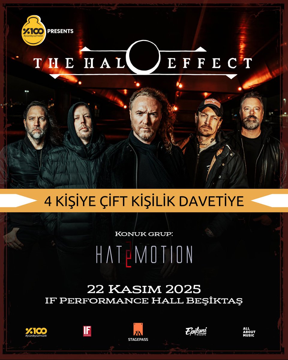 The Halo Effect ve Hatemotion konserine takipçilerimiz arasından 4 kişi, birer arkadaşıyla davetli olarak katılıyor 🎁

Detaylar Instagram sayfamızda:
instagram.com/p/DRPB6n8DCXI/