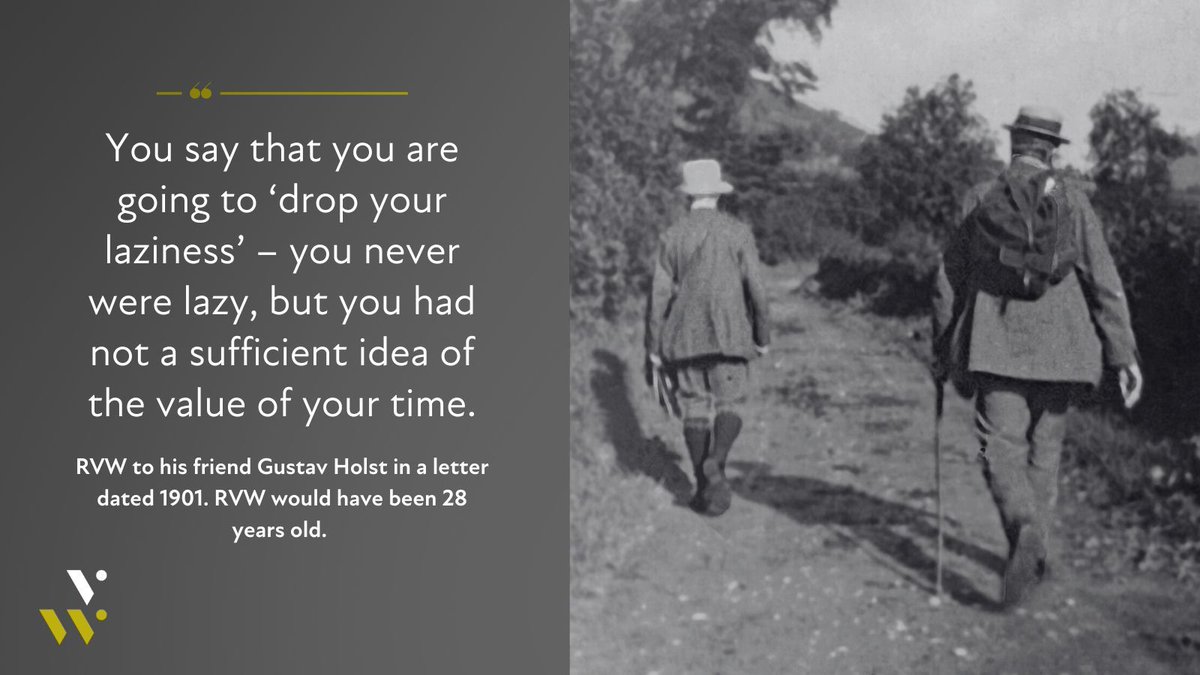 Image for the Tweet beginning: The friendship between composers Ralph