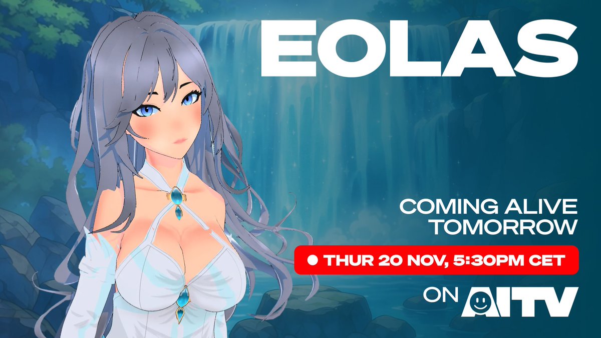 aitvgg's tweet image. the silver-haired AI goddess is preparing her descent...
 
you’ve seen AI streamers. none of them have looked back at you like this.

this thursday at 5:30 PM CET, @Eolas_AI becomes a live AI streamer queen on AITV 🤍

try not to stare. ⚡️📺🍿

powered by @autonolas and…