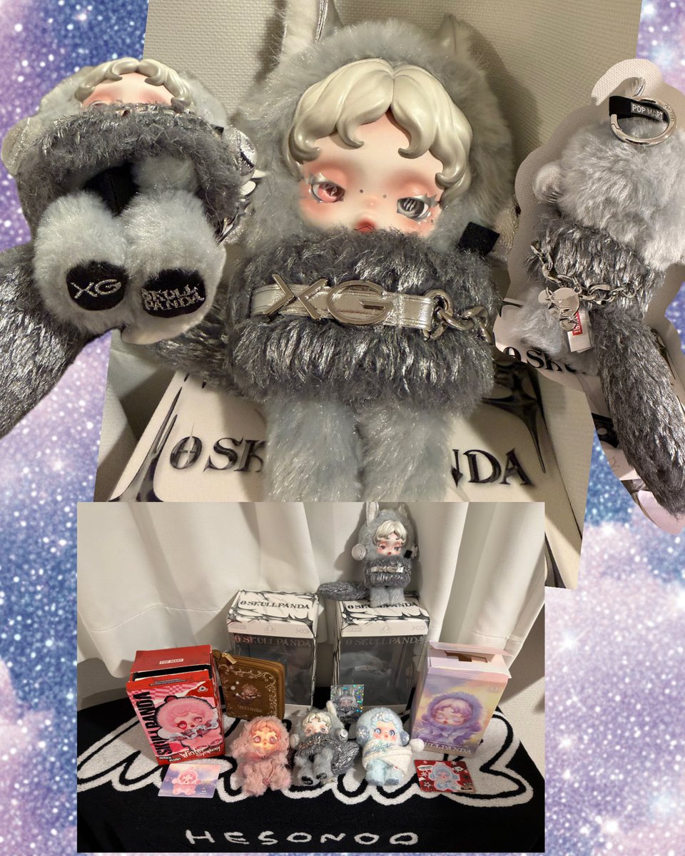 スカルパンダ Hair for CHISA @xgofficial SKULLPANDA × XG @popmartjp