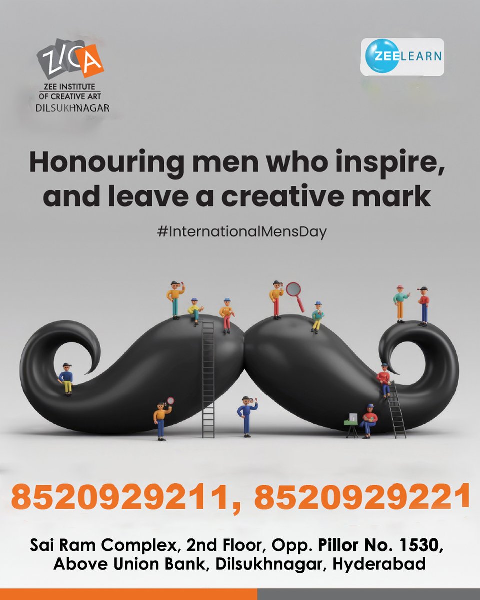 Honouring men who inspire, lead, and create with passion.
Happy #InternationalMensDay!
📞 8520929211 / 8520929221
🌐 zicadilsukhnagar.com

#MensDay #CelebrateMen #Inspiration #CreativeCommunity #ZICA #Hyderabad