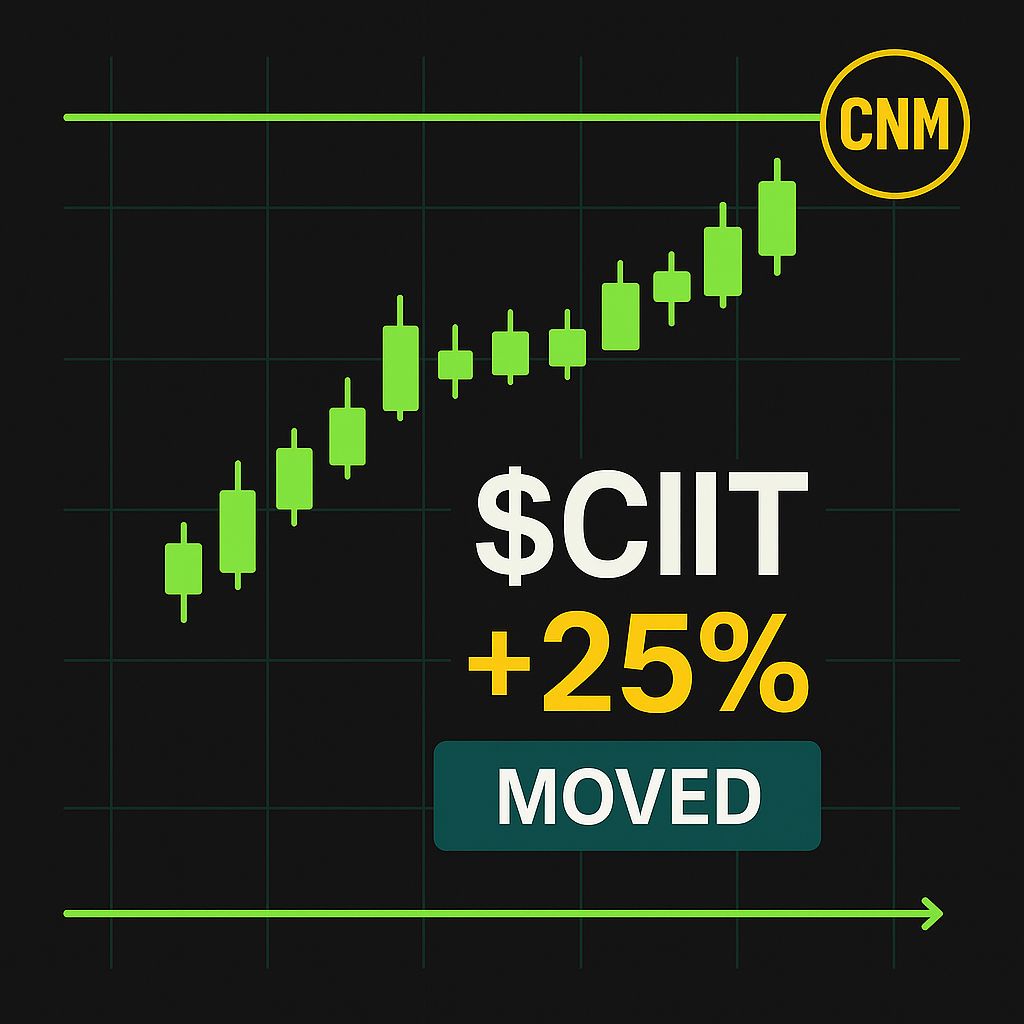 CoachNickMoney's tweet image. 🚀🔥 $CIIT broke out️⃣ on heavy volume with that RSI buzzing off the charts! 📈 Bulls charged as patterns shifted! #Momentum #TechBreakthrough 🏆💹