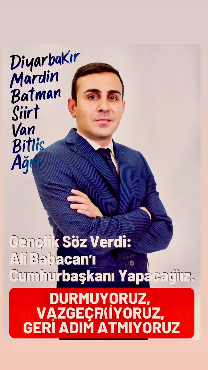 Genç DEVA Sahada! <a href="/gencdevagm/">Genç DEVA</a> 

Diyarbakır’dan Ağrı’ya Kadar 8 Şehrimizi Gezip Halkımızı ve Esnafımızı Dinledik.
Dertlere Kulak Veriyor, Gençliğin Enerjisiyle Çözüm İçin Yola Çıkıyoruz.
Söz Verdik: Çare Olacağız!

<a href="/alibabacan/">Ali Babacan</a> <a href="/av_msbasaran/">Av. Mehmet Sait BAŞARAN</a> 
#GeriAdımYok #GencDeva