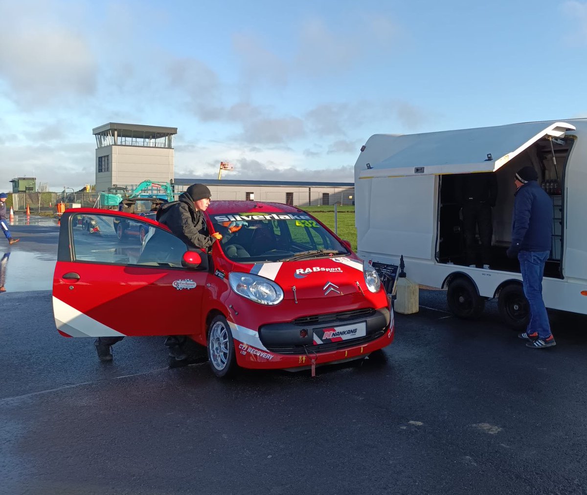 RABSportRacing's tweet image. Track action ⏳

We’re at Blyton Park putting our C1 Endurance Cup car through its paces with Brady Pollock behind the wheel. Testing day means plenty of laps, data and drive time - prep is in full swing. ⏱️

#RABSport • @GalaPerformance • @GalaTentUK • #WinterTesting