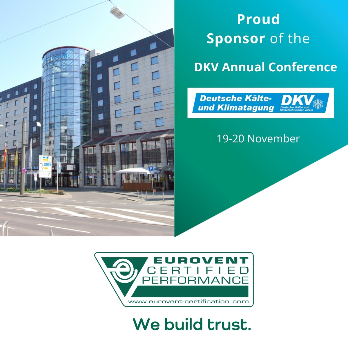 Today, Eurovent Certification is supporting the German Refrigeration and Air Conditioning Association (DKV) Annual Conference, Germany's premier gathering for refrigeration, air conditioning, and heat pump technology.
#DKVConference #Refrigeration