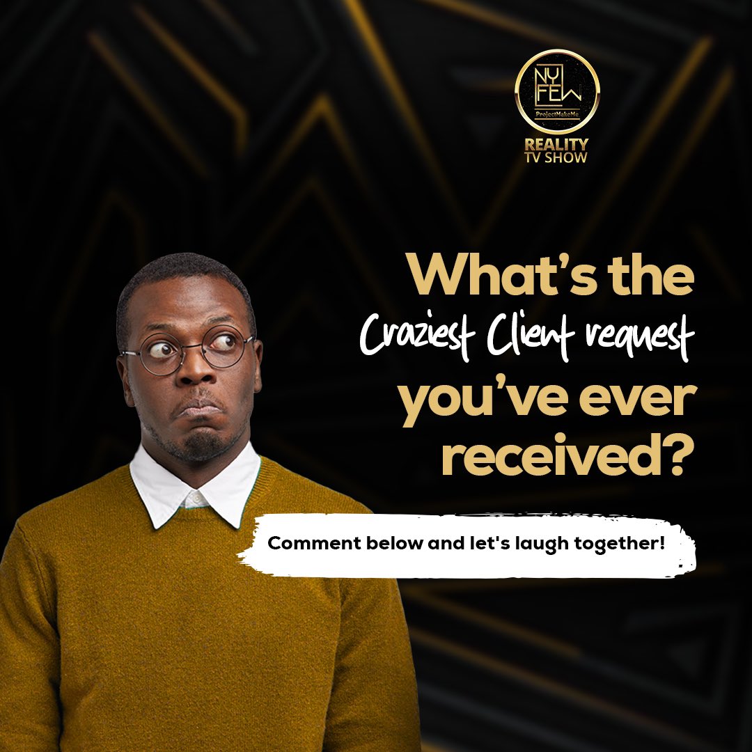 NYFEWofficial's tweet image. CREATIVES: What&apos;s the most ridiculous thing a client has ever asked you to do?👇
We&apos;ll share the best (worst?) responses in our stories tomorrow! 😂 

Comment below and let&apos;s laugh together! 

#CreativeCommunity #ClientStories #NYFEWOfficial