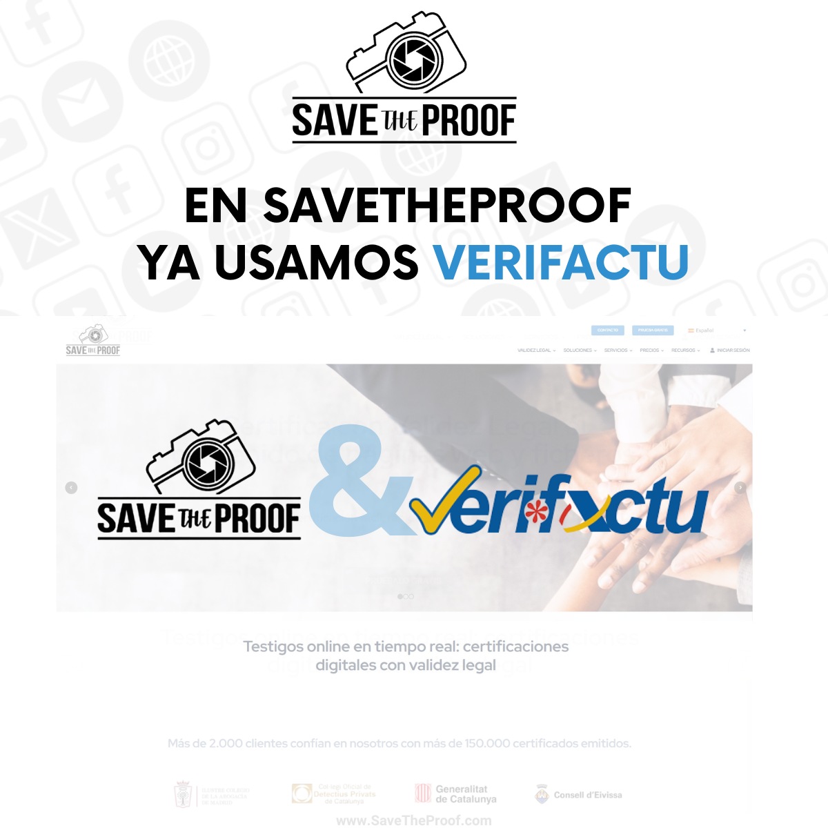 🚀 SaveTheProof ya usa #Verifactu: facturas trazables, integridad garantizada y cumplimiento AEAT 🔐
➕ Transparencia
➕ Cumplimiento
➕ Confianza
savetheproof.com
#savetheproof #eIDAS #evidenciadigital #validezlegal #legaltech