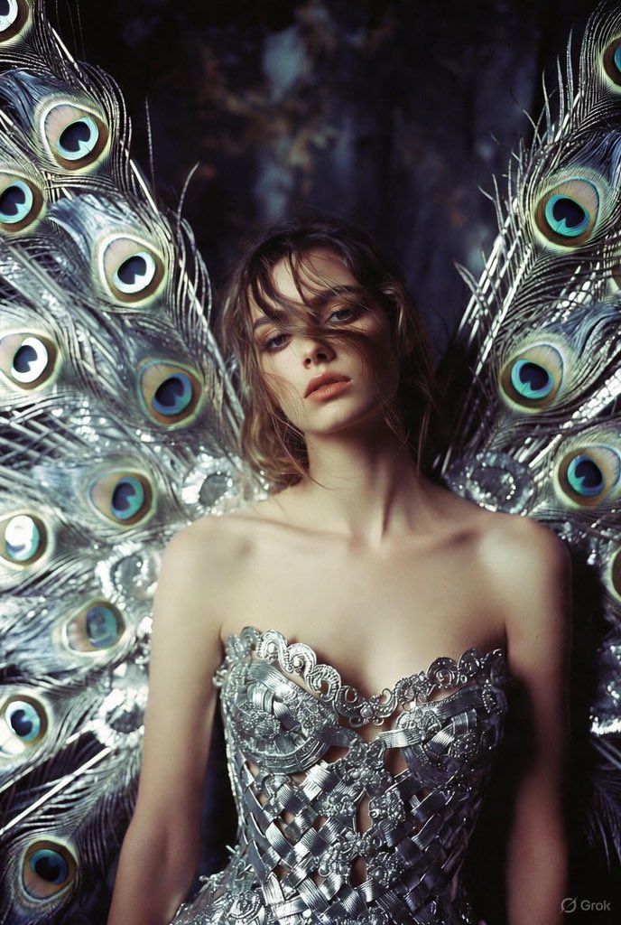 Ethereal Elegance: A Metallic Dreamscape