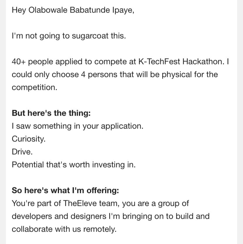 engripaye1's tweet image. 🎉 Proud to share that I’ve been selected to join 𝗧𝗵𝗲𝗘𝗹𝗲𝘃𝗲 𝗧𝗲𝗮𝗺 for the 𝗞-𝗧𝗲𝗰𝗵𝗙𝗲𝘀𝘁 𝗛𝗮𝗰𝗸𝗮𝘁𝗵𝗼𝗻 𝟮𝟬𝟮𝟱!

#FullStackDeveloper #Hackathon2025 #BuildingInPublic #TechCommunity