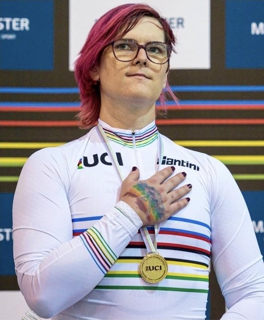 Sportswomen like <a href="/ithompsonfdn/">Inga Thompson Fdn OLY💚🤍💜</a> inspire little girls to cycle and train. Girls dream of being like Inga.

Men like Rhys McKinnon stop little girls from even trying. No little girl can ever be like him. 

Inga is a champion. 

Rhys is a cheat.