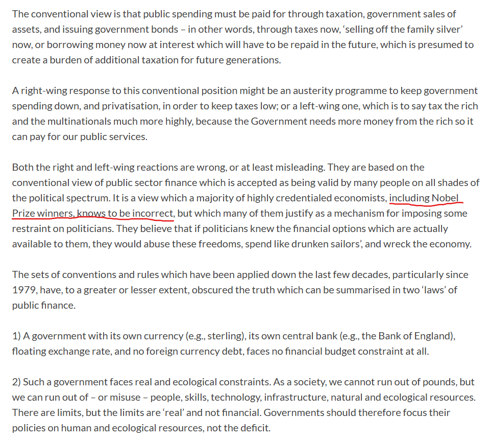 <a href="/ArmstrongT97969/">A New Scot</a> <a href="/t_chieftan/">D.C.Murray</a> <a href="/iainmacwhirter/">Iain Macwhirter</a> Modern Monetary Theory isn't a leftist conspiracy.
It's today's economists making new discoveries, new arguments, new models: progress, just like all the economists throughout the centuries before: change.
To question and challenge is literally life-changing.
Try it...