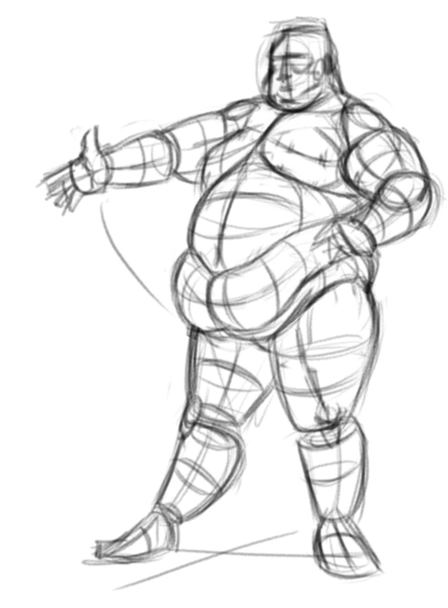 Jo_Catsidy's tweet image. Fat anatomy wireframes to practice visualizing volume.