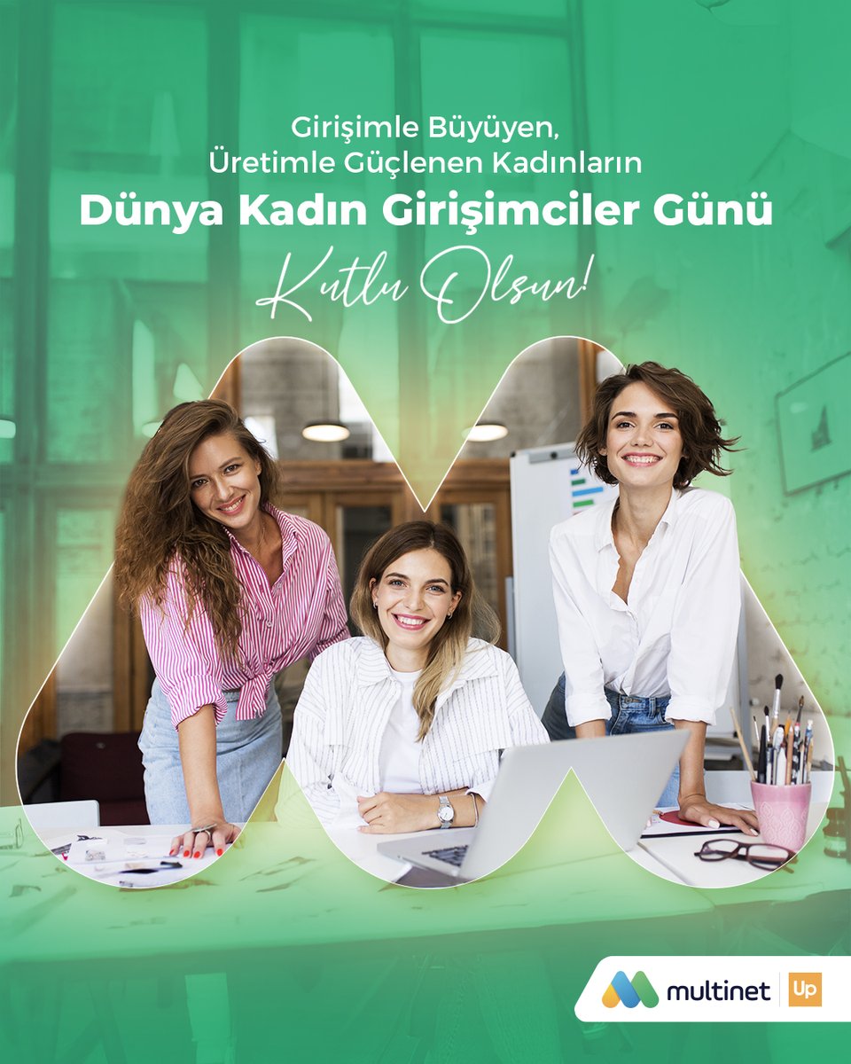 multinetcomtr's tweet image. Gücünü değerinden, ilhamını emeğinden alan tüm kadınların Dünya Kadın Girişimciler Günü’nü kutlu olsun.

#MultinetUp #DünyaKadınGirişimcilerGünü