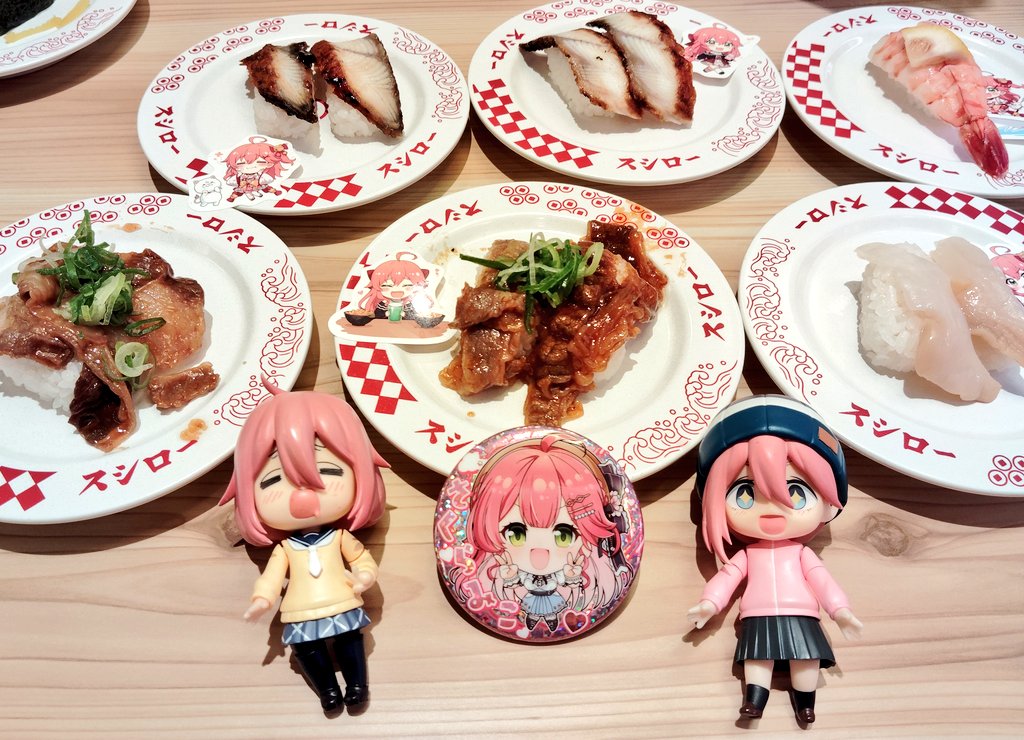 camp_camp0304's tweet image. AZKi SOLO LiVE 2025 &quot;Departure&quot;
本日開催！おめでとうございます㊗️

仕事で現地に行けなかったので今日から開催のスシロー×さくらみこコラボ参加😃

みこちピックは全種コンプ😃
なでさんとのピンク色髪同盟が出来た😁✌

#AZKi
#さくらみこ
#各務原なでしこ
#スシロー