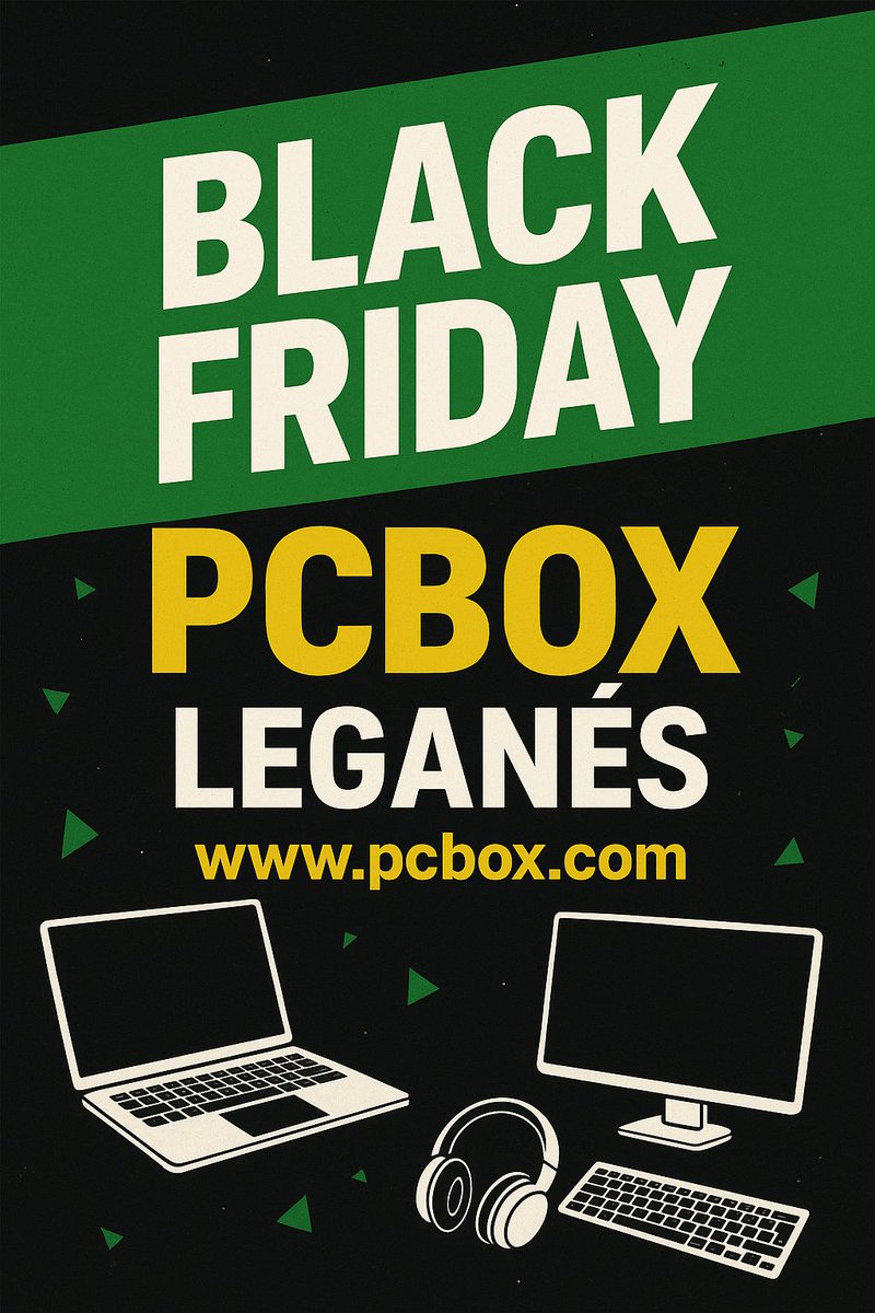 PCBoxLeganes's tweet image. ÚLTIMA HORA ¡El Black Friday ya está aquí! 🔥

En PCBOX Leganés y en pcbox.com

Te mostramos las ofertas más interesantes 👇

#BlackFriday #PCBOX #Leganés #OfertasTech #GamingSetup #Cloudflare #HardwareDeals #TechSale #PCGaming #Descuentos #yespcbox #FelizMiércoles