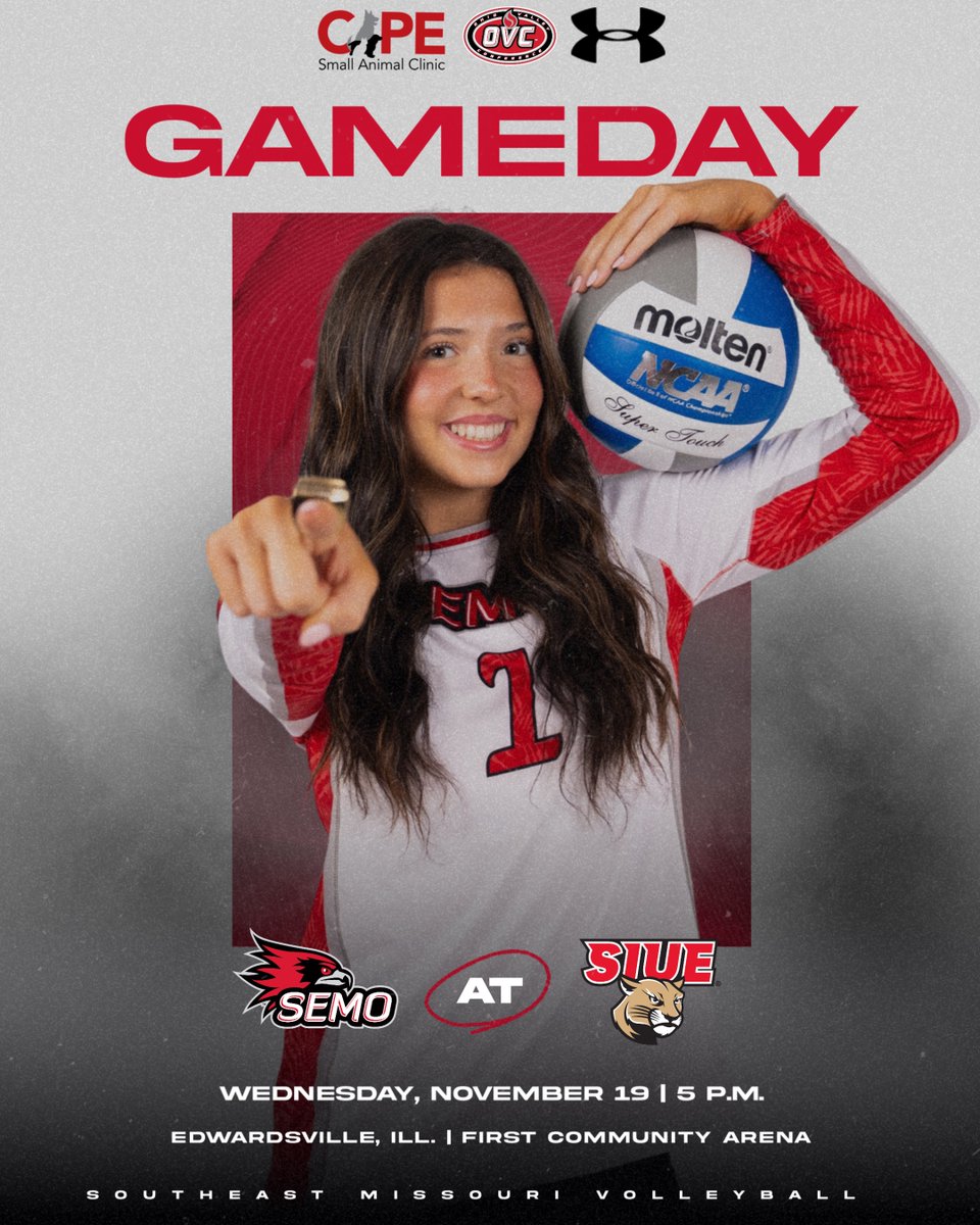 SEMOvb's tweet image. 𝙍𝙀𝙂𝙐𝙇𝘼𝙍 𝙎𝙀𝘼𝙎𝙊𝙉 𝙁𝙄𝙉𝘼𝙇𝙀 😈 

📍 Edwardsville, Ill. 
🆚 SIUE
⏰ 5 p.m.
🏟️ First Community Arena
📊 shorturl.at/IXd8u
📺 shorturl.at/T3GJG

#FeelinRowdy x #NCAAWVB