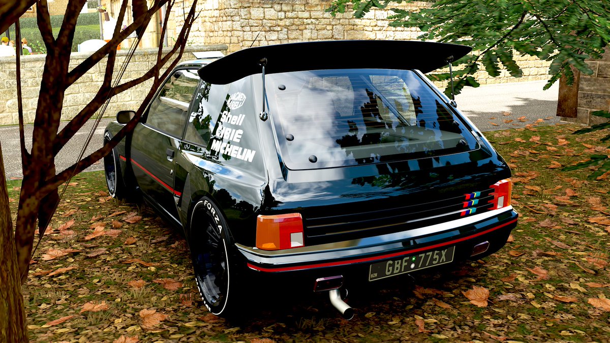 knt2345projectT's tweet image. 恐らくラリーだからと選ばれた205 Forza Editoin。他と比べて地味なFEだけどツラは完璧だし車高もかなり下がる。FH5ではここまで下がらないしツラ調整も多分未実装。こんなにキマってるのにFH4で終わるの勿体無い　　
#Forzahorizon4