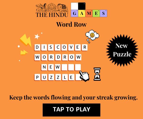 the_hindu's tweet image. New Puzzle Alert! The Hindu Wordle – guess the word in 6 tries or less! Play daily and keep your mind sharp 
✨Click to play: newsth.live/q6vunG