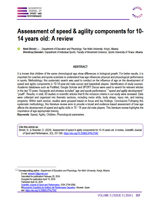 📚 La velocidad y la agilidad en jóvenes dependen de la edad, el sexo y el método de entrenamiento.
Los entrenadores podemos aplicar evidencia científica para potenciarlas en infancia y adolescencia y favorecer un desarrollo atlético a largo plazo.
🔗 doi.org/10.55860/JPNU7…