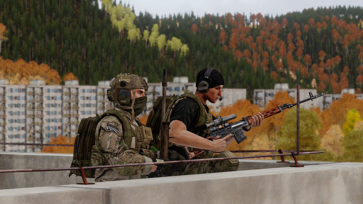 With great pain and sadness, today we say goodbye to Colonel Viktor Baranov  and Sergeant Major Alexei Moroz who died yesterday after the terrorist attack in the city of #Chernogorks.

#Arma3
#CDF
#Chernarus